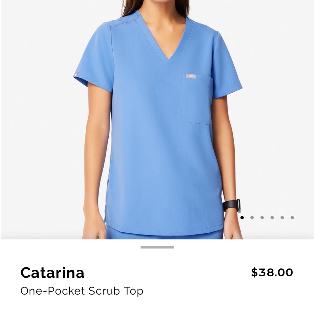 Figs Catarina One Pocket Scrub Top-Small